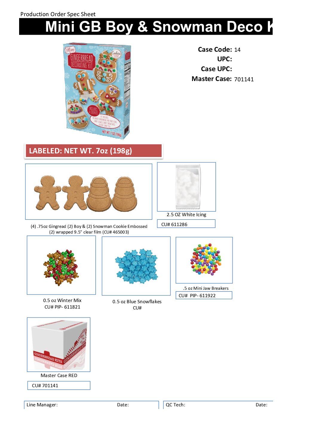 Mini Gingerbread Cookie Decorating Kit - Image 2