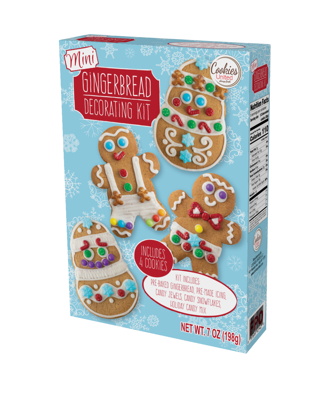 Mini Gingerbread Cookie Decorating Kit