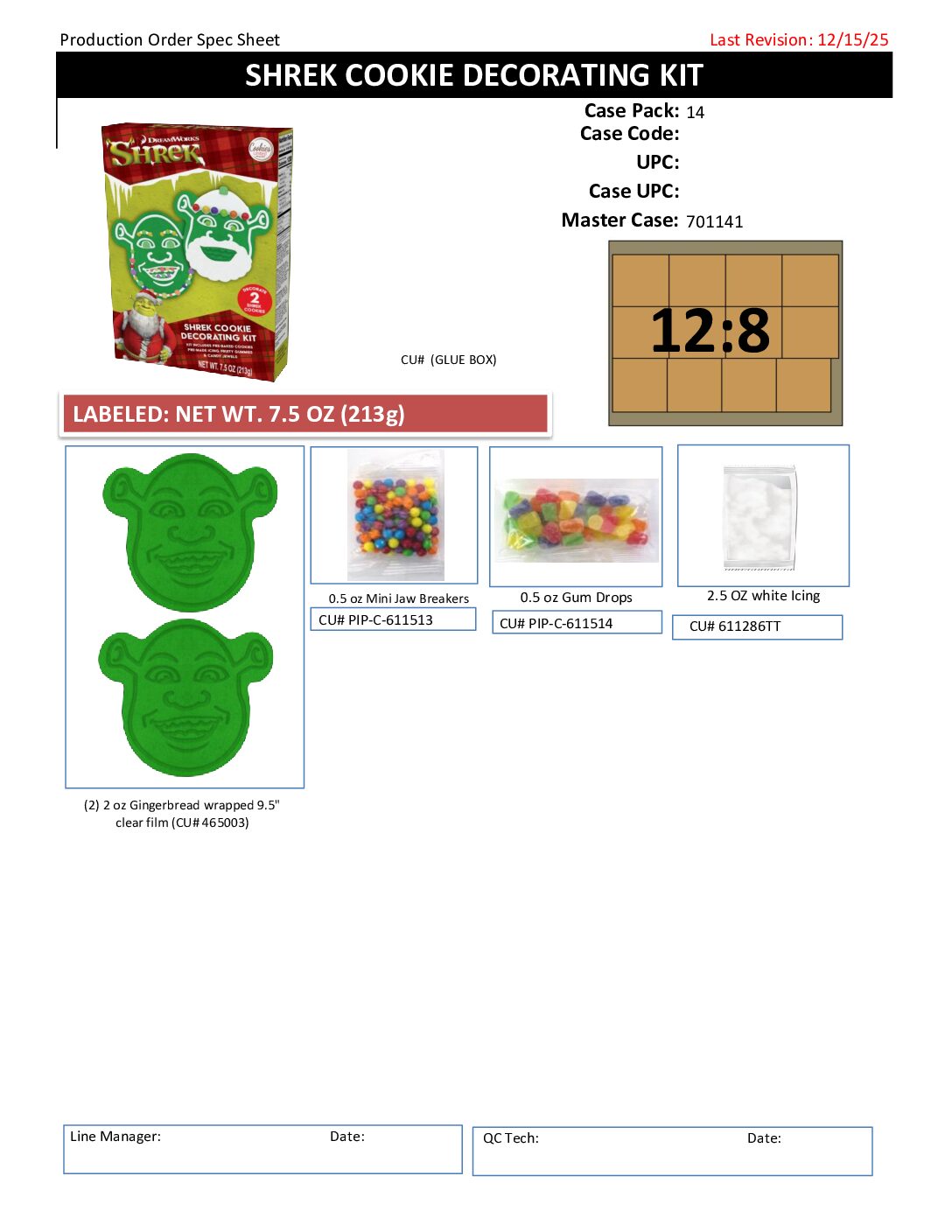Shrek - Face Cookie Decorating Kit - Image 2